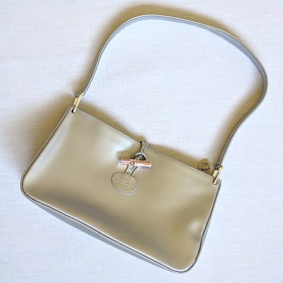 longchamp silver bag